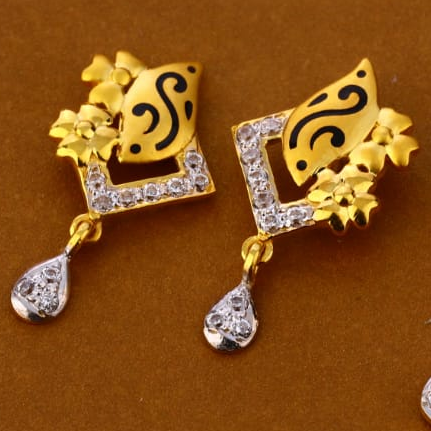 916 Gold CZ Gorgeous Ladies Pendant Set FPS302 - Image 2