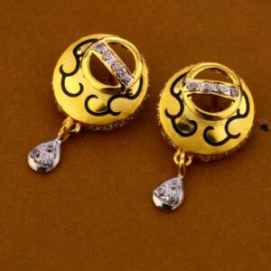 916 Gold CZ Designer Ladies Pendant Set FPS317