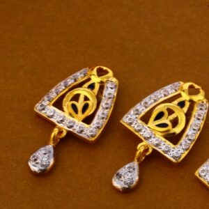 916 Gold CZ Delicate Ladies Pendant Set FPS315