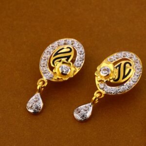 916 Gold CZ Classic Ladies Pendant Set FPS316