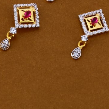916 Gold Hallmark Gorgeous Ladies Pendant Set FPS224 - Image 2