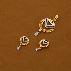 916 Gold Hallmark Exclusive Ladies Pendant Set FPS226