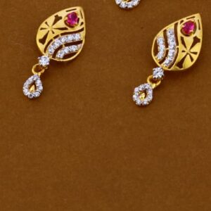 916 Gold Hallmark Designer Ladies Pendant Set FPS229