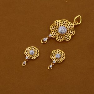 916 Gold Gorgeous Ladies Pendant Set FPS234