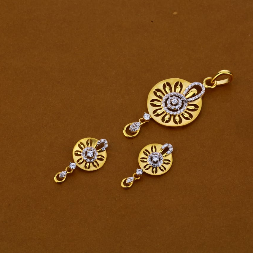 916 Gold Exclusive Ladies Pendant Set FPS238