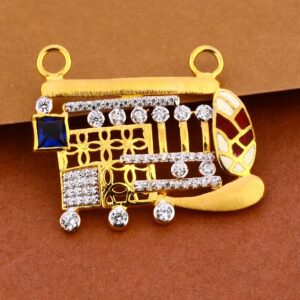 916 gold women's hallmark mangalsutra pendant  mp385