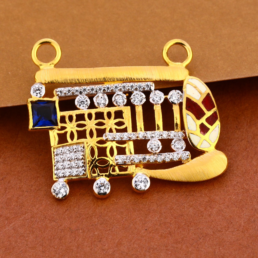 916 gold women's hallmark mangalsutra pendant  mp385
