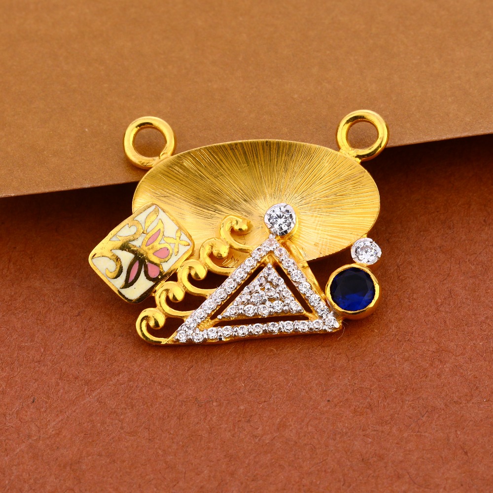 916 gold ladies stylish mangalsutra pendant  mp384