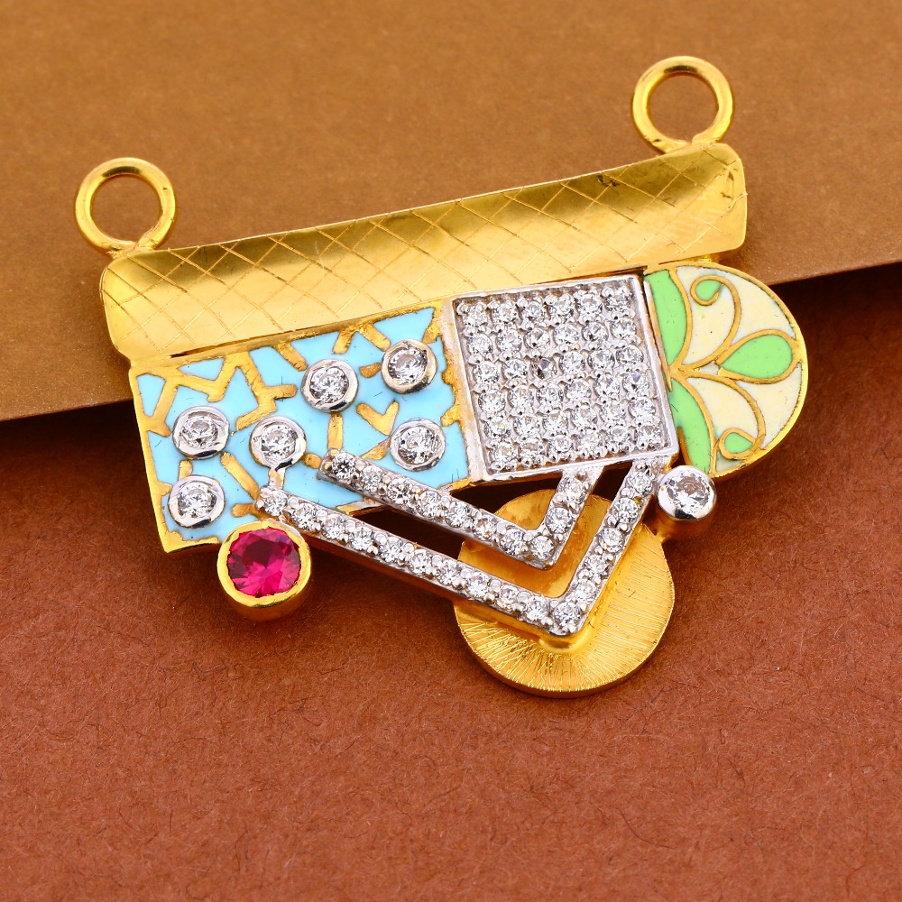 916 gold ladies exclusive mangalsutra pendant  mp381