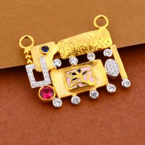 916 gold ladies delicate mangalsutra pendant  mp380