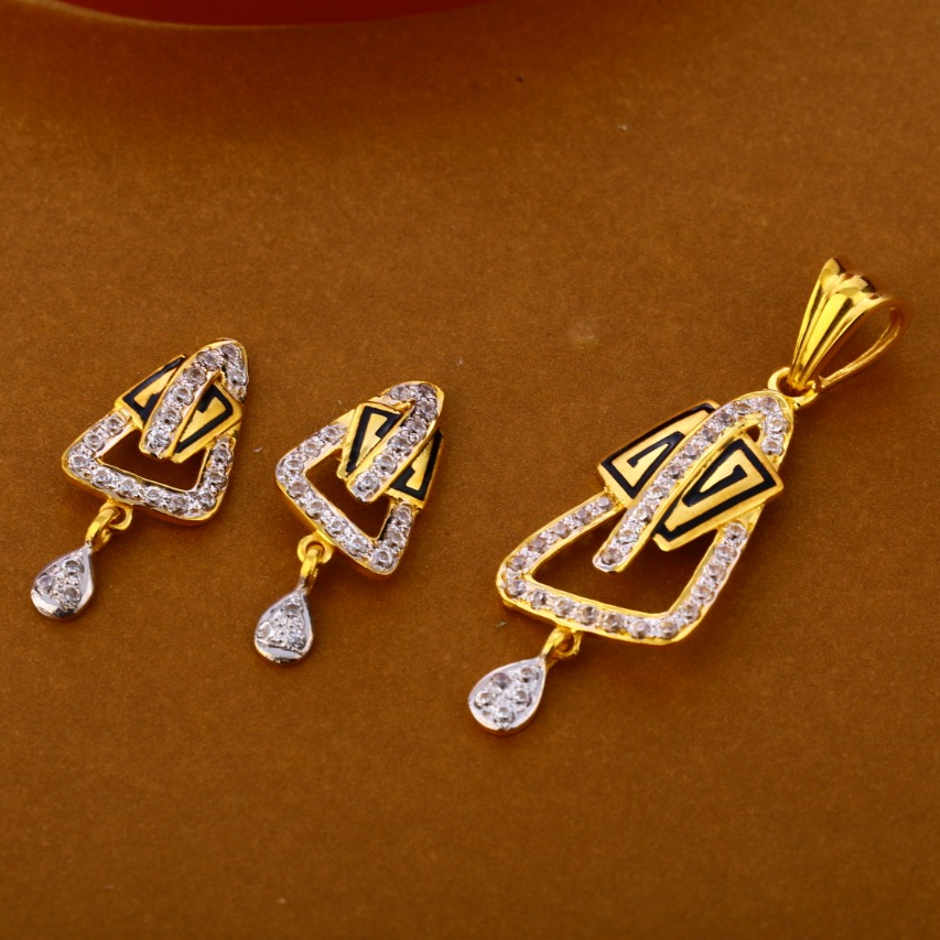22CT Gold Gorgeous Ladies Pendant Set FPS301