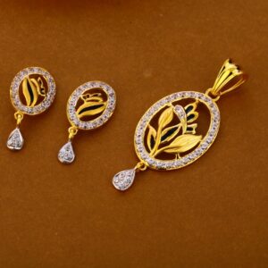 22CT Gold Exclusive Ladies Pendant Set FPS299