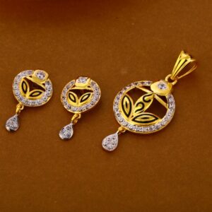22CT Gold Delicate Ladies Pendant Set FPS298