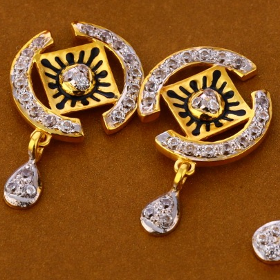 22KT Gold CZ Hallmark Gorgeous Ladies Pendant Set FPS293 - Image 2