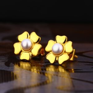 22CT Gold Ladies exclusive Solitaire Earring LSE238