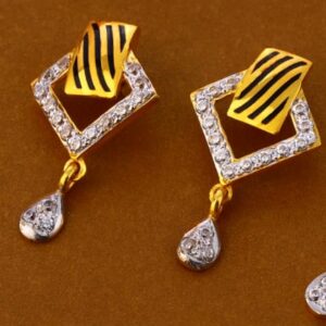 22KT Gold CZ Stylish Ladies Pendant Set FPS284