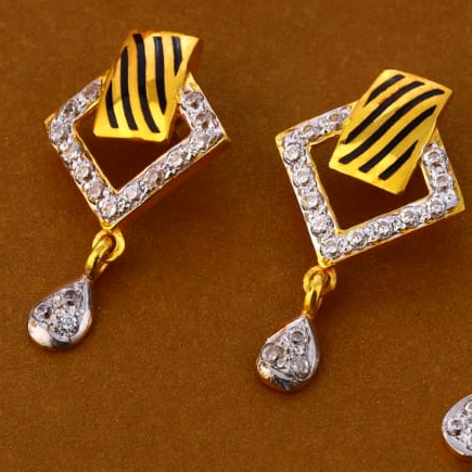 22KT Gold CZ Stylish Ladies Pendant Set FPS284 - Image 2