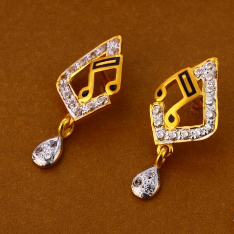 22KT Gold CZ Classic Ladies Pendant Set FPS276 - Image 2