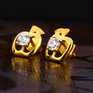 22KT Gold Ladies Exclusive Solitaire Earring LSE220