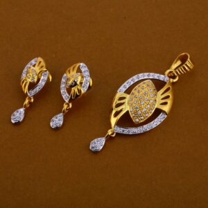 22KT Gold Hallmark Ladies Pendant Set FPS251