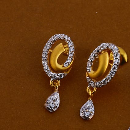 916 Gold CZ Hallmark Designer Ladies Pendant Set FPS261 - Image 2