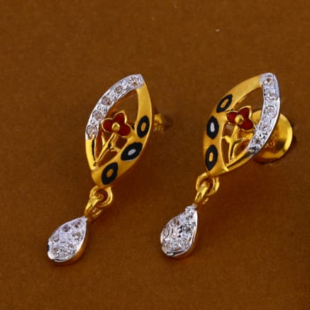 916 Gold CZ Hallmark Ladies Pendant Set FPS263 - Image 2