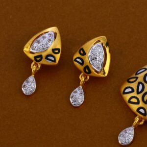 916 Gold CZ Fancy Ladies Pendant Set FPS268