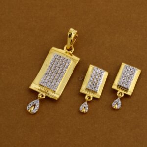 916 Gold Hallmark Fancy Ladies Pendant Set FPS322