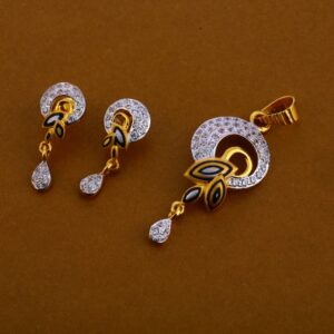 916 Gold Hallmark Exclusive Ladies Pendant Set FPS241