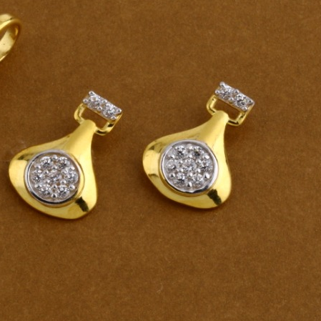 916 Gold Hallmark Classic Ladies Pendant Set FPS331 - Image 2