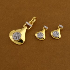 916 Gold Hallmark Classic Ladies Pendant Set FPS331