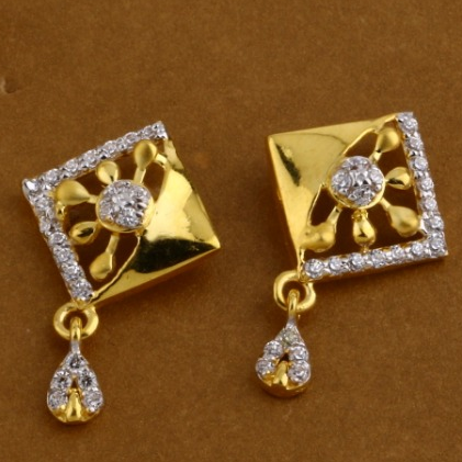 916 Gold Hallmark Ladies Pendant Set FPS330 - Image 2