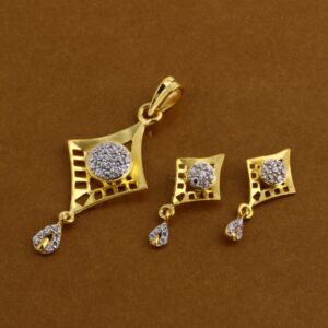 916 Gold Gorgeous Ladies Pendant Set FPS328