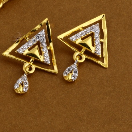 916 Gold Designer Ladies Pendant Set FPS324 - Image 2