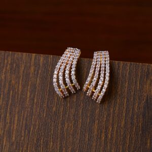 22CT Gold Hallmark Fancy Ladies Tops Earrings LTE55