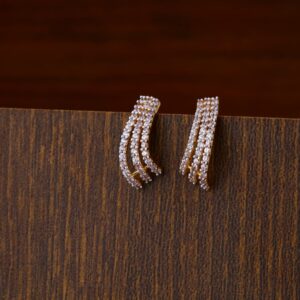 22ct gold hallmark classic ladies tops earrings lte58