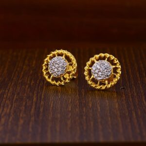 22CT Gold Hallmark Ladies Tops Earrings LTE54