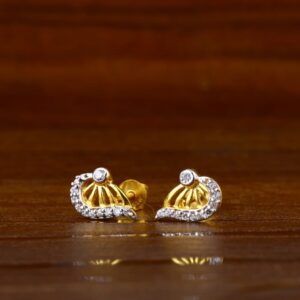 22CT Gold Stylish Ladies Tops Earrings LTE249