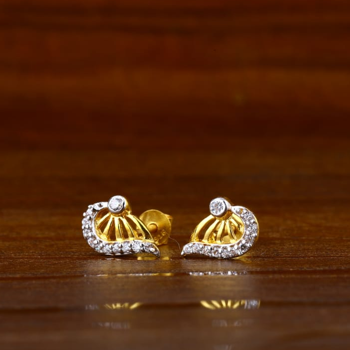 22CT Gold Stylish Ladies Tops Earrings LTE249