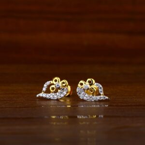 22KT Gold CZ Stylish Ladies Tops Earrings LTE234