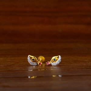 22KT Gold CZ Exclusive Ladies Tops Earrings LTE237