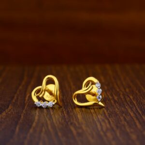 22KT Gold Hallmark Ladies Tops Earrings LTE43