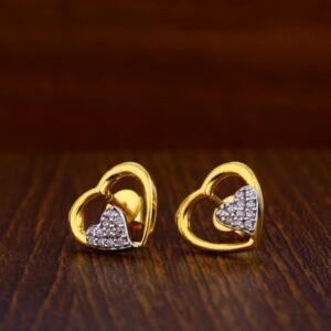 916 Gold CZ Hallmark Classic Ladies Tops Earrings LTE38