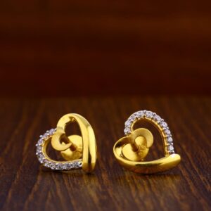 916 Gold CZ Gorgeous Ladies Tops Earrings LTE41