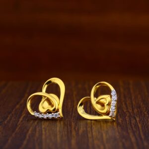 916 Gold Hallmark Stylish Ladies Tops Earrings LTE33