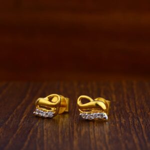 916 Gold Hallmark Gorgeous Ladies Tops Earrings LTE34