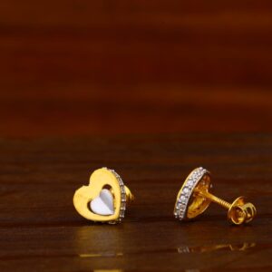 916 Gold Hallmark Fancy Ladies Tops Earrings LTE315