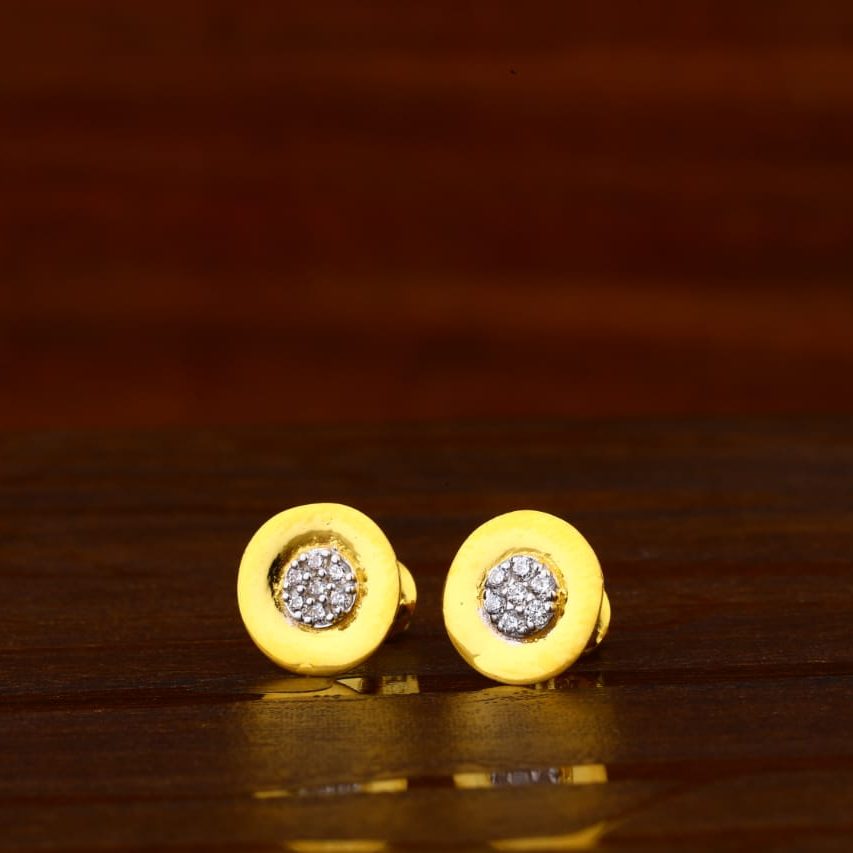 916 Gold Hallmark Delicate Ladies Tops Earrings LTE319