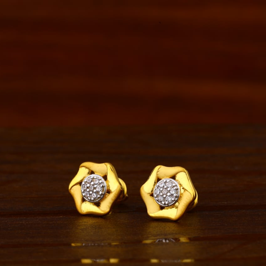 916 Gold Hallmark Classic Ladies Tops Earrings LTE320