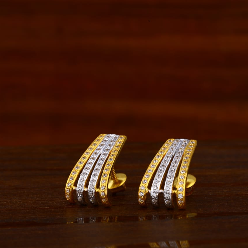 916 Gold Hallmark Ladies Tops Earrings LTE321